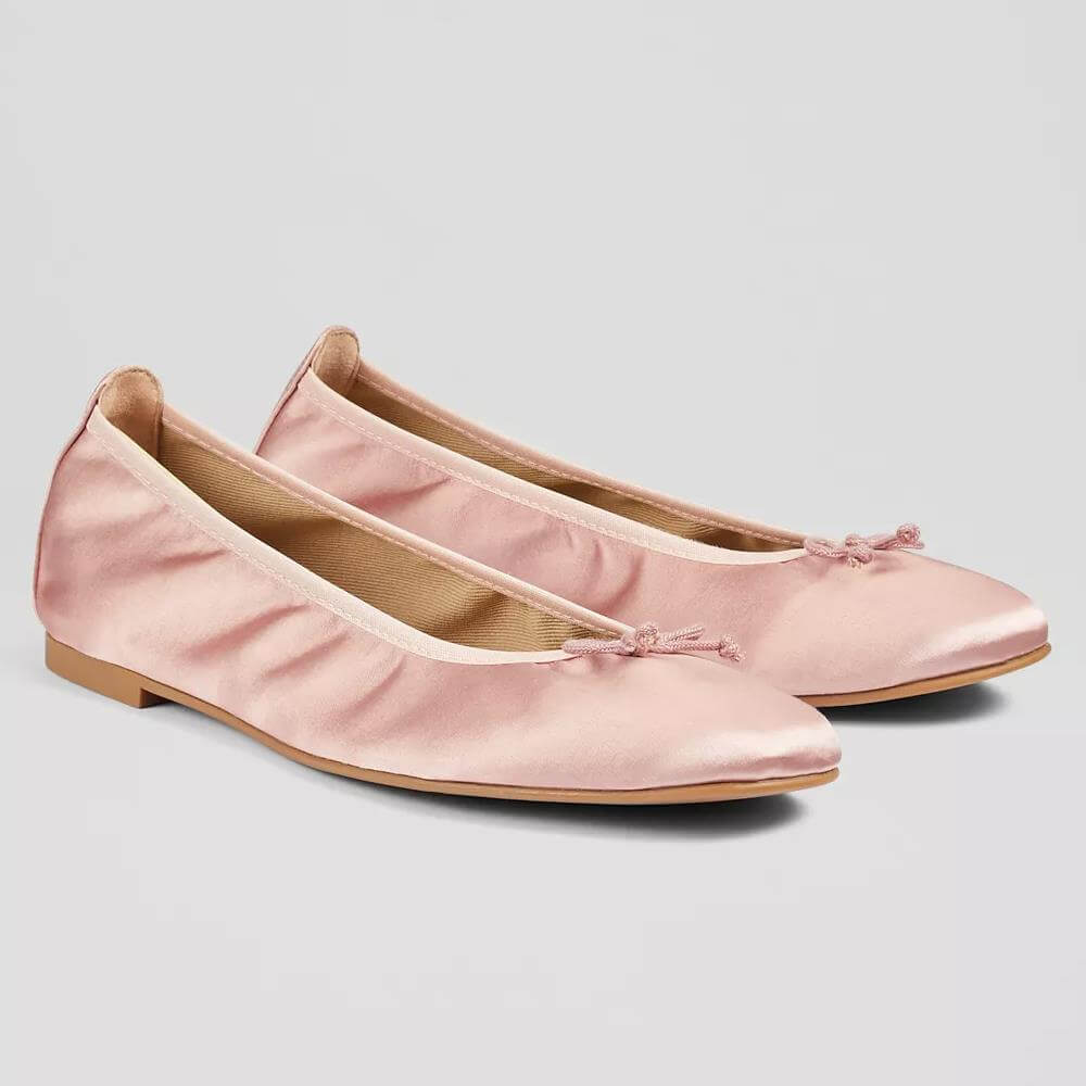 Pale pink clearance ballet pumps